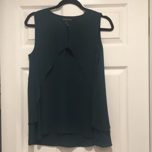 Banana Republic layered blue green key hold blouse NWT | S